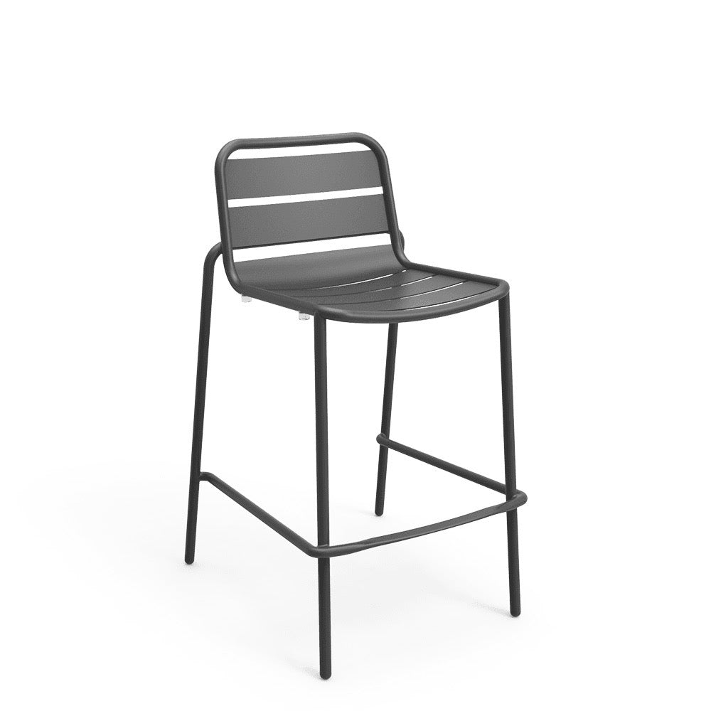 Charcoal bar stool by zaneti. durable and sold in geelong