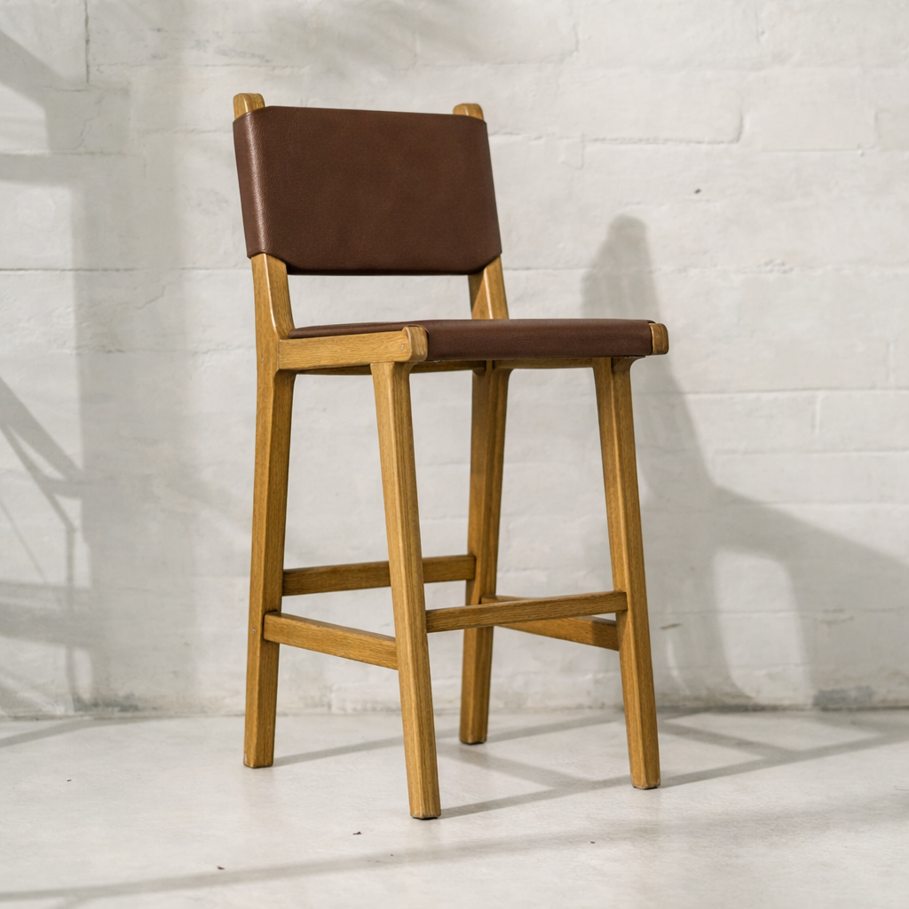 Kelile Leather Bar Stool