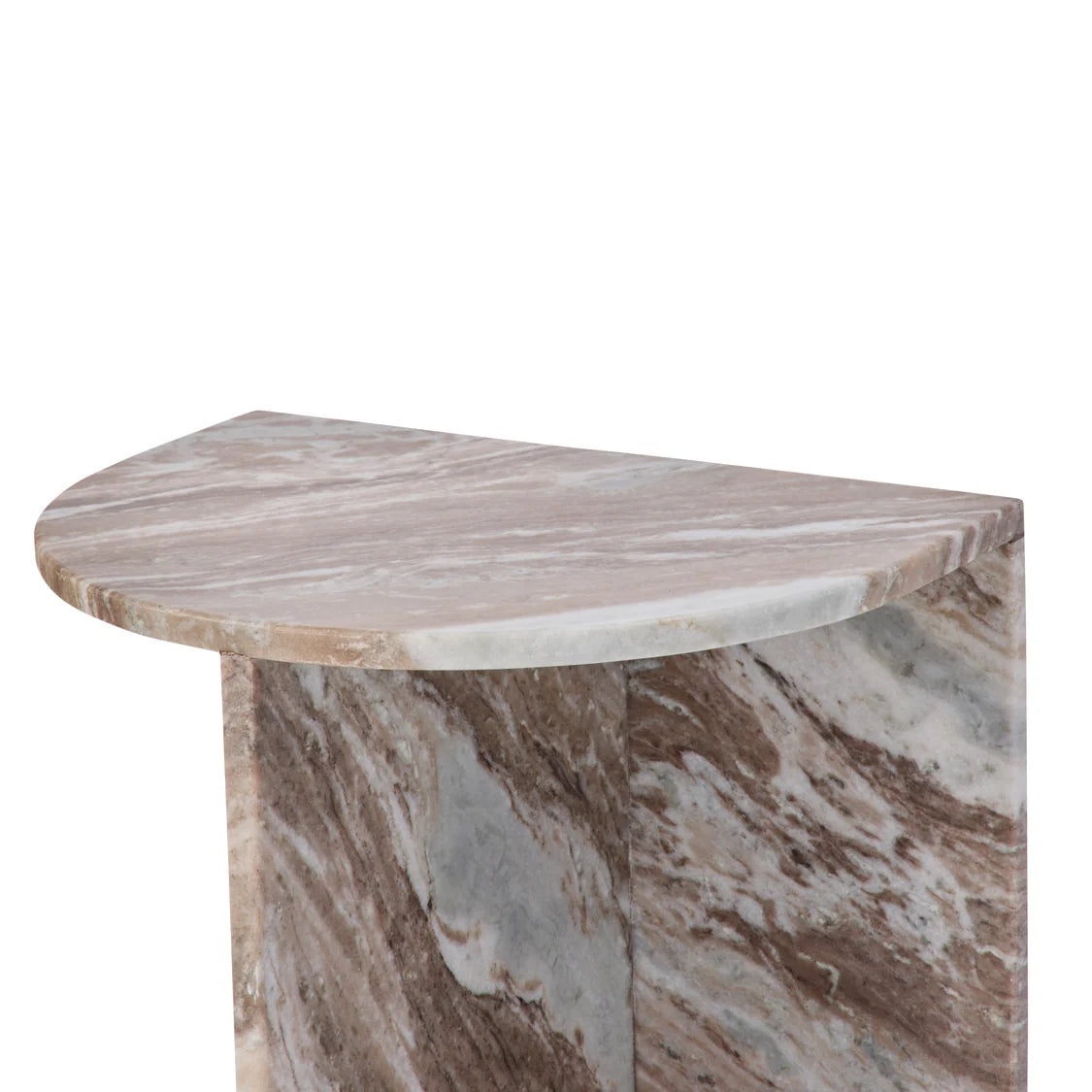 marble side table for bedroom or living space