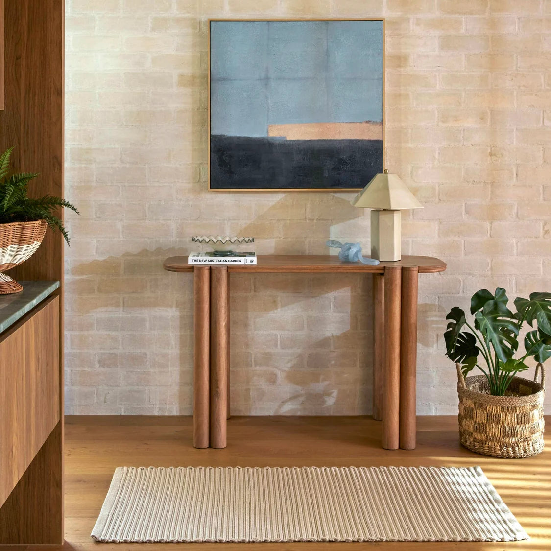 cream ceramic table lamp for entrance or side table