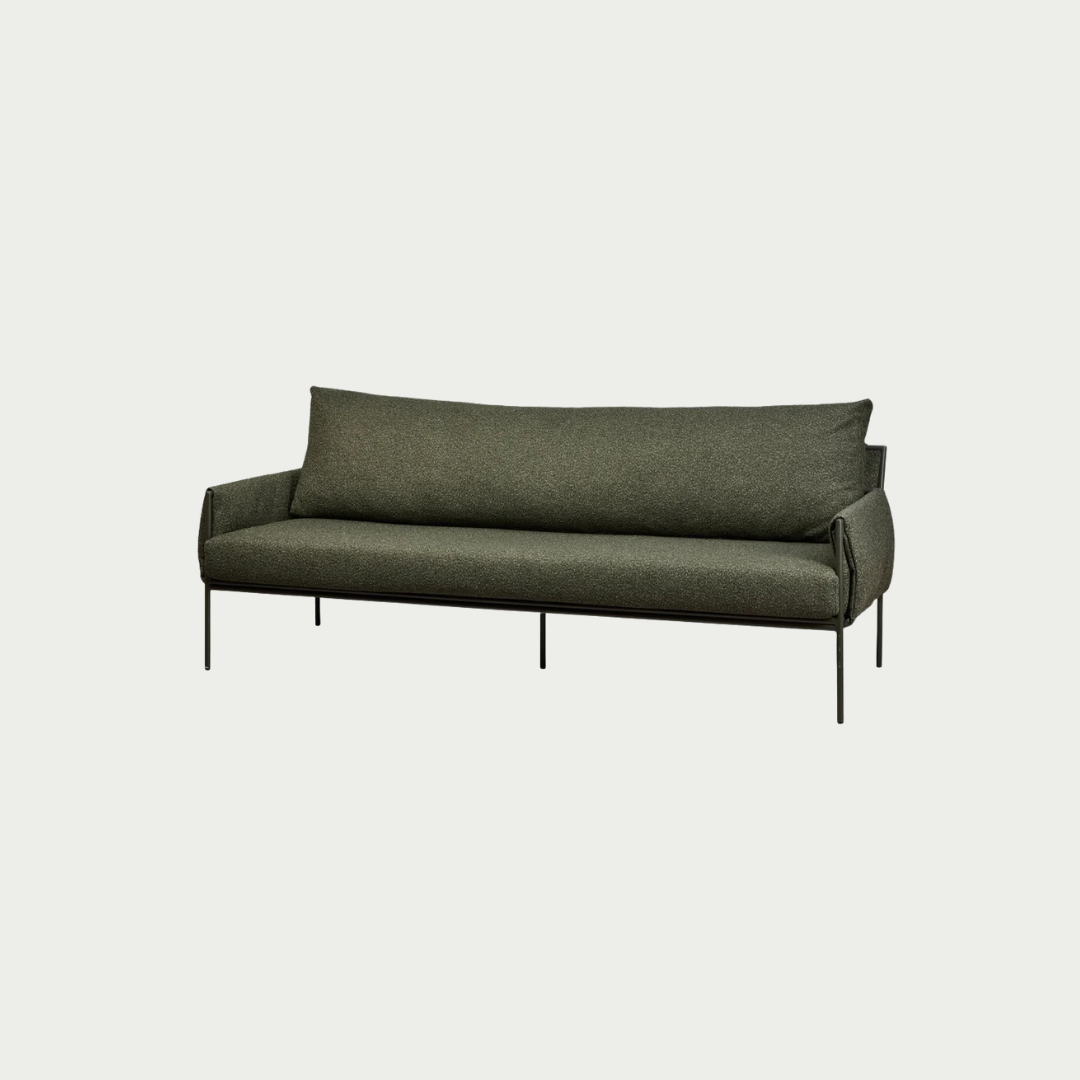 modern dark green outdoor sofa for alfresco lounge space 