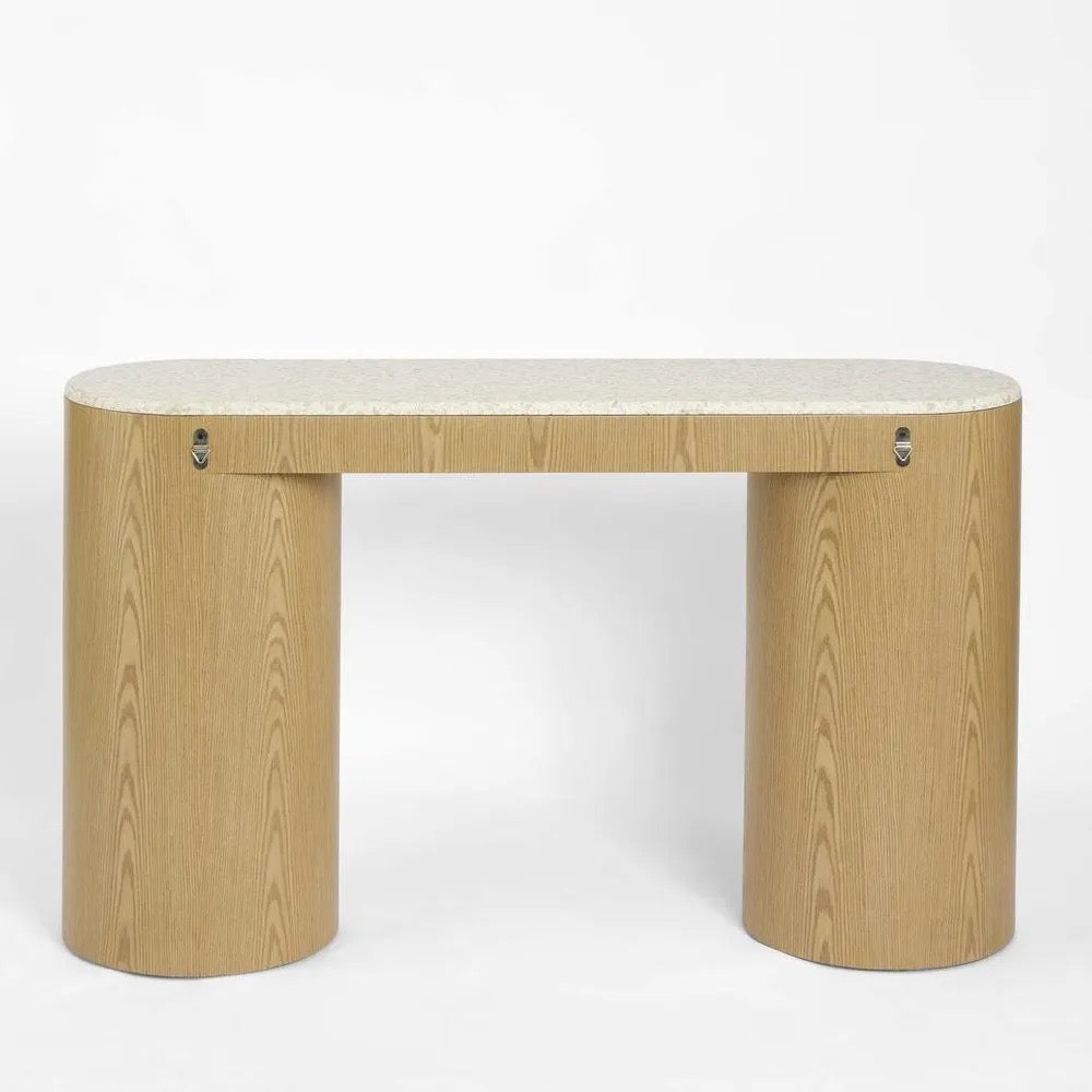 Arlo Console Light Oak and Terrazzo