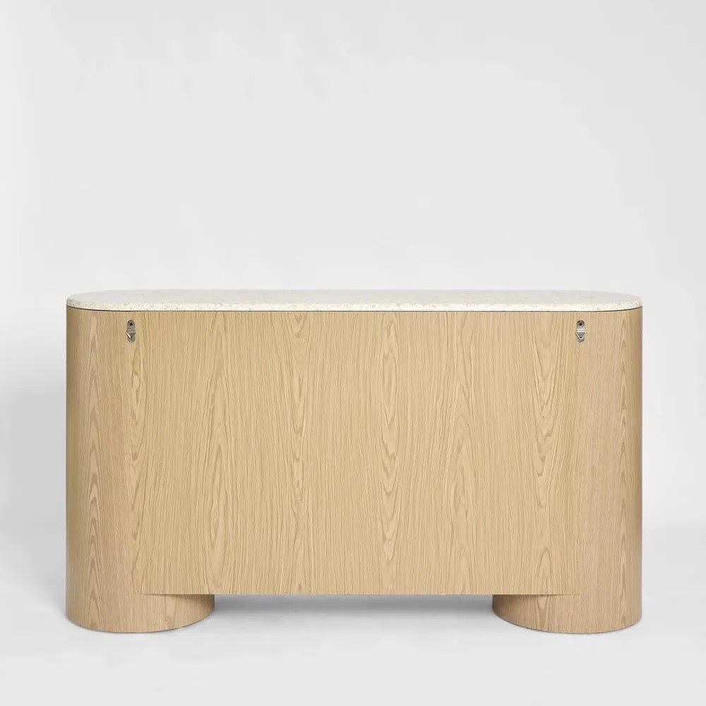 Arlo Buffet Light Oak and Terrazzo