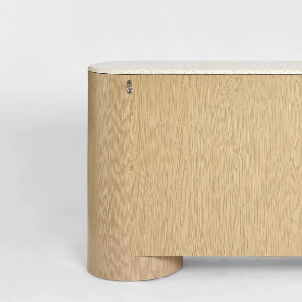 Arlo Buffet Light Oak and Terrazzo