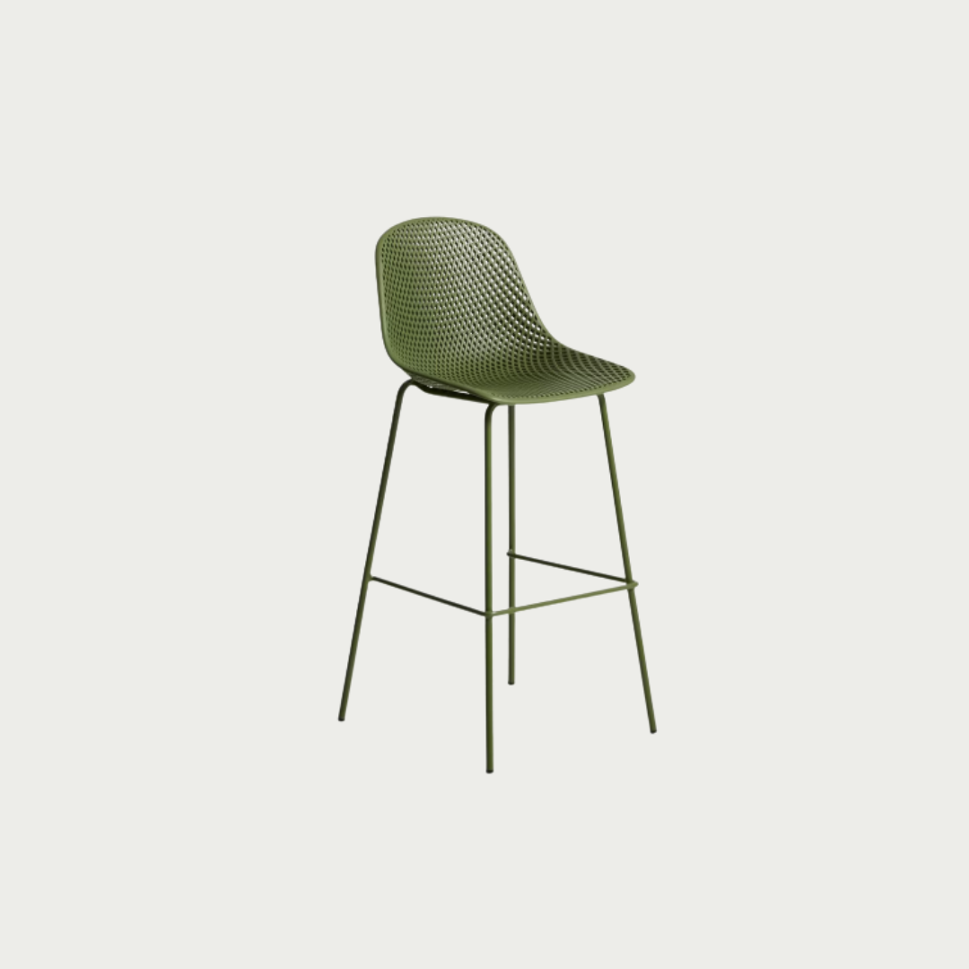 olive green outdoor barstool