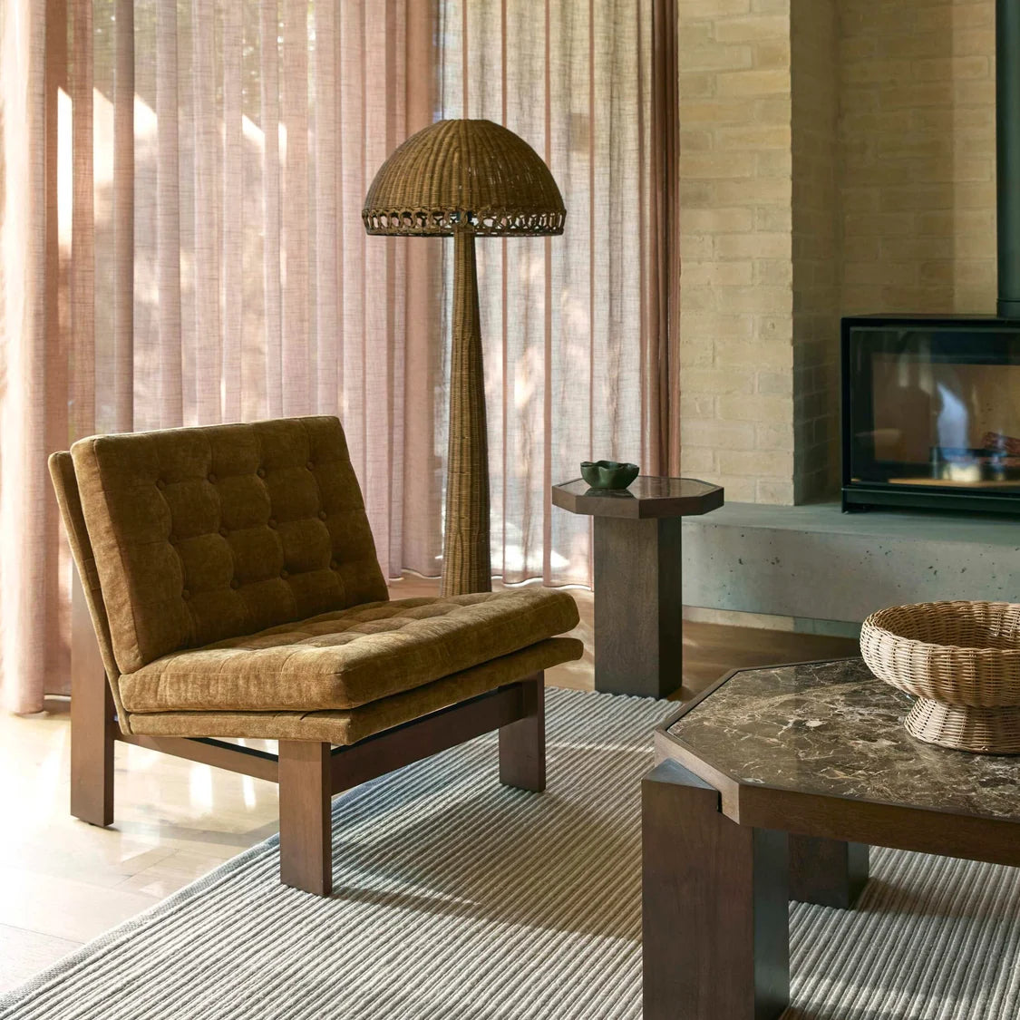 mid century look occasional armchair for living space, office, bedroom and lounge