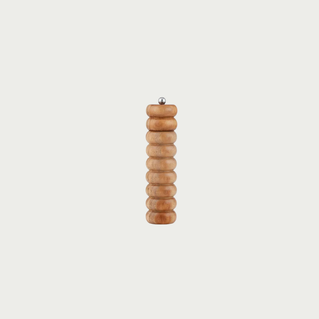 natural wood salt or pepper grinder