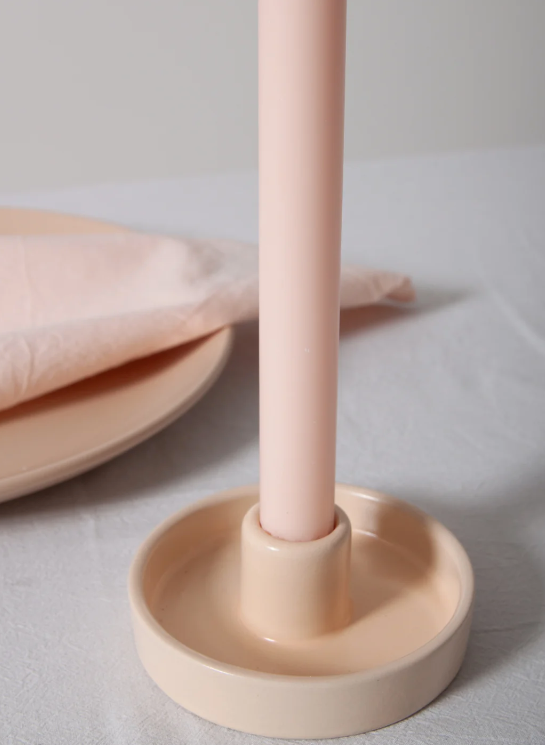table scape nude candle holder ceramic