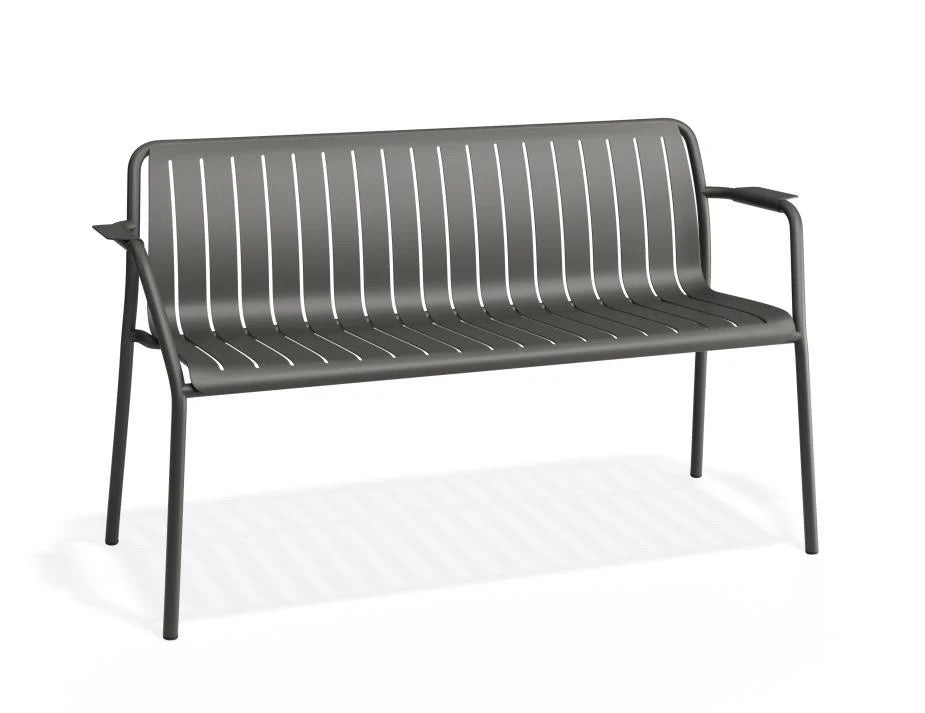 Luma Outdoor Bench With Arms