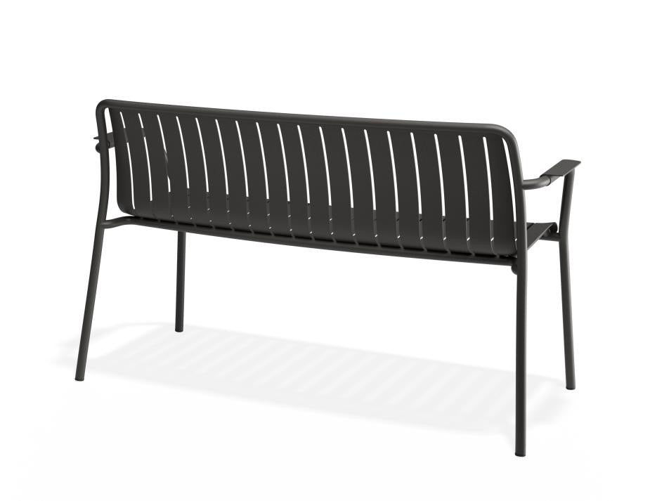 Luma Outdoor Bench With Arms