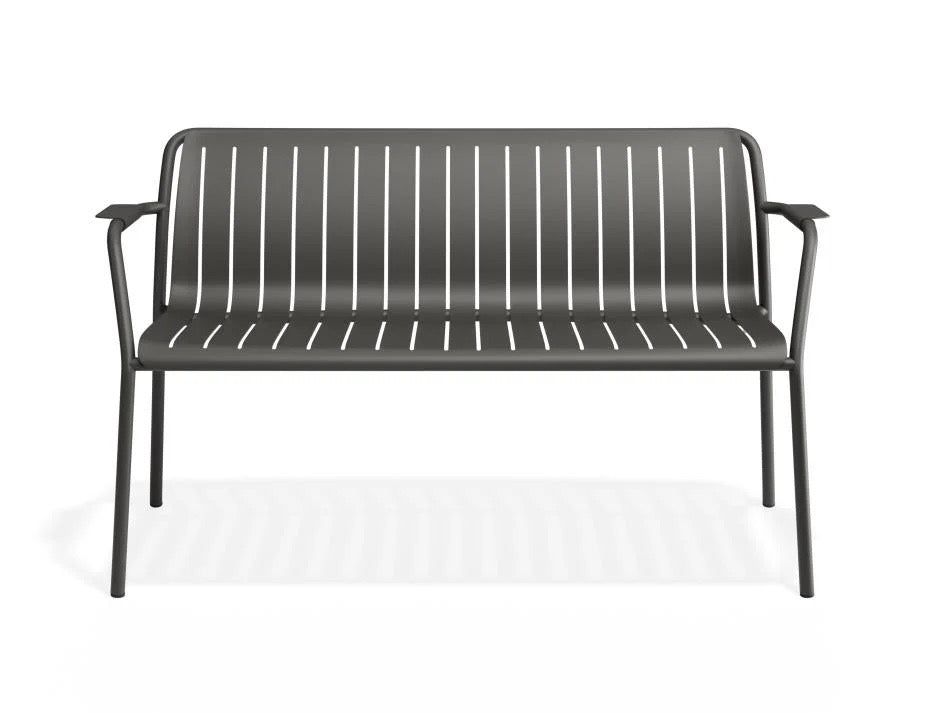 Luma Outdoor Bench With Arms