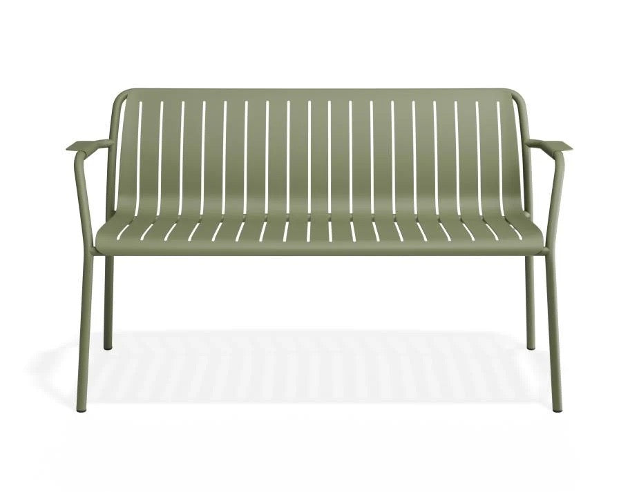 Luma Outdoor Bench With Arms