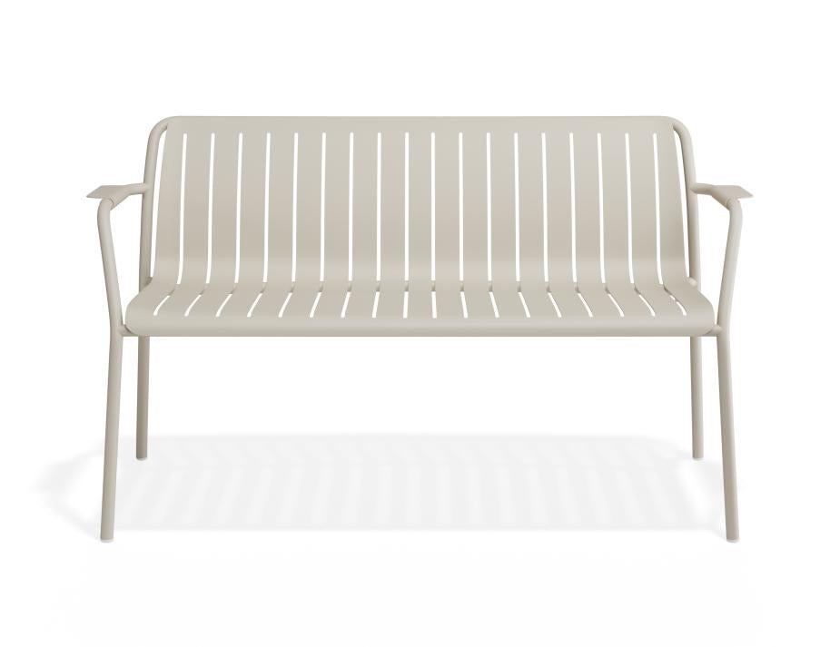 Luma Outdoor Bench With Arms