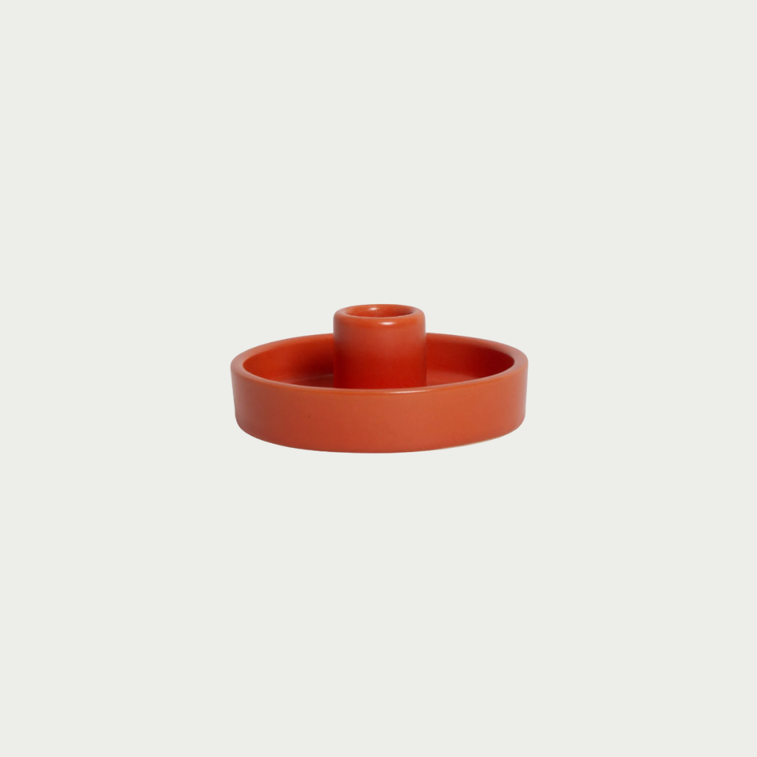 spice rust candle holder for table scape