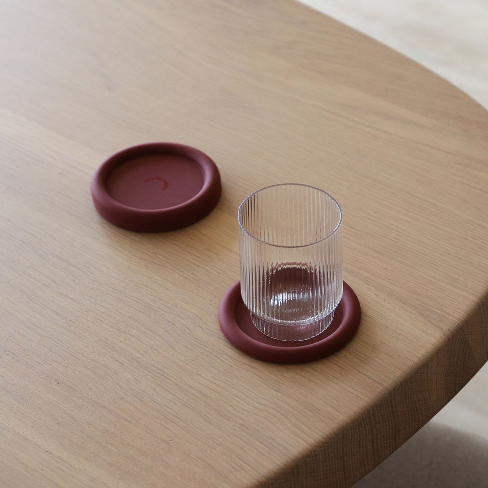 set of 4 silicone coasters