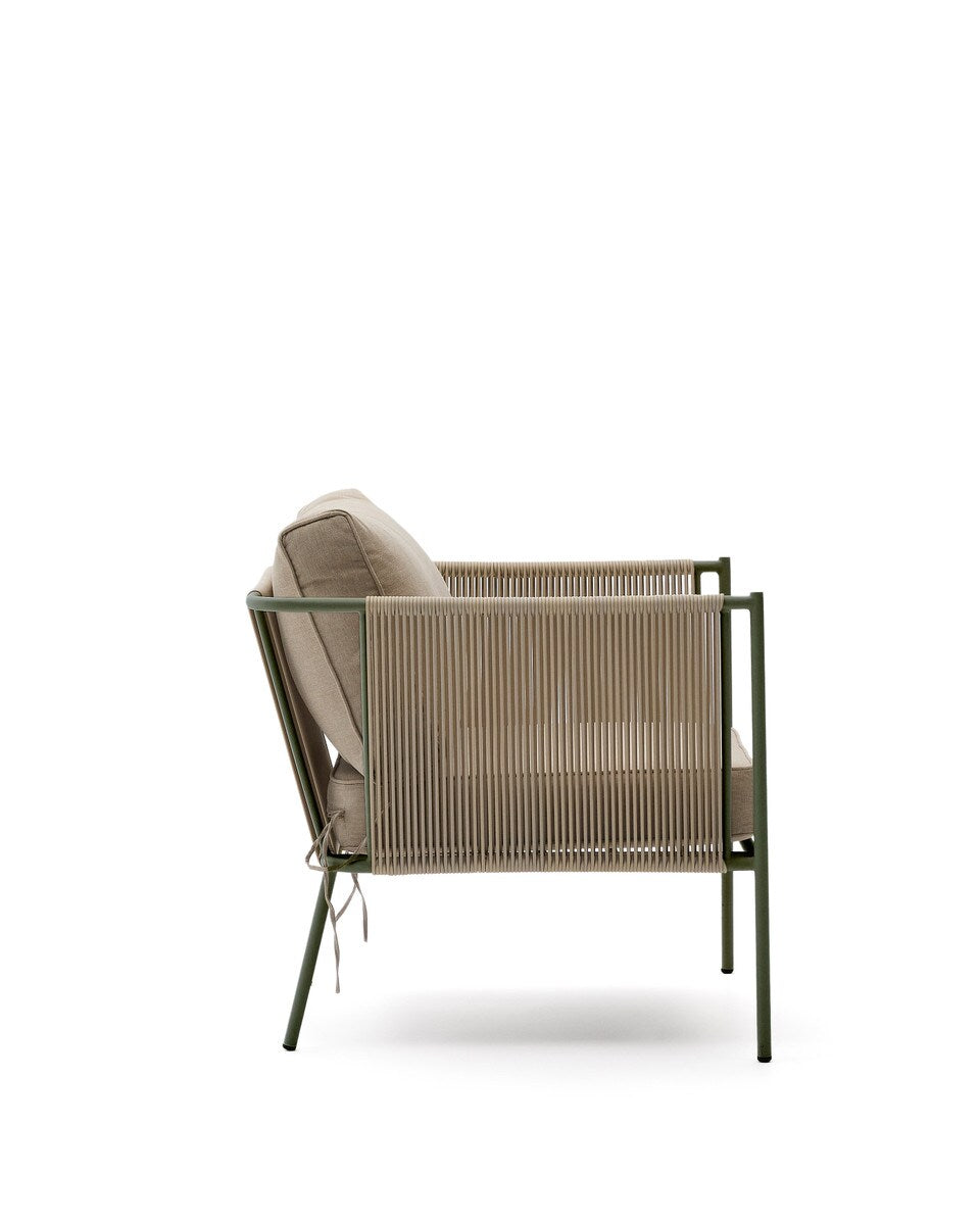 alfresco armchair in green and beige