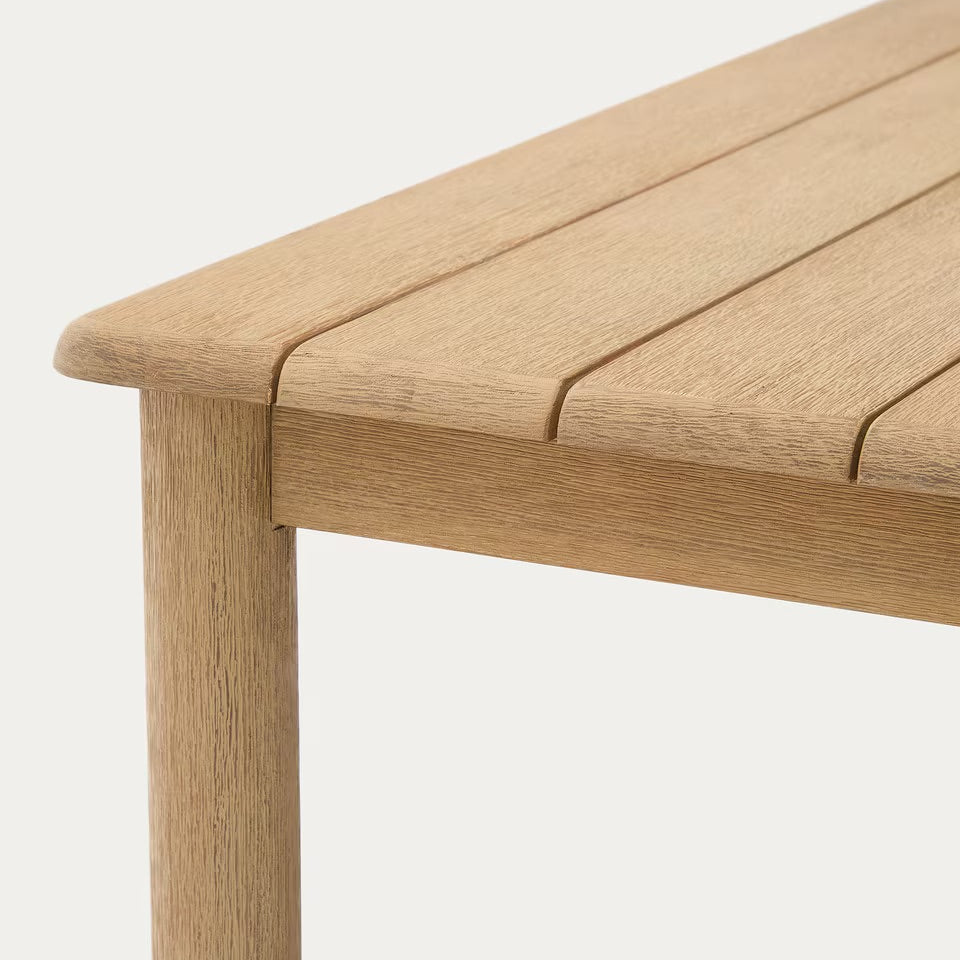 small outdoor dining table wood quality 