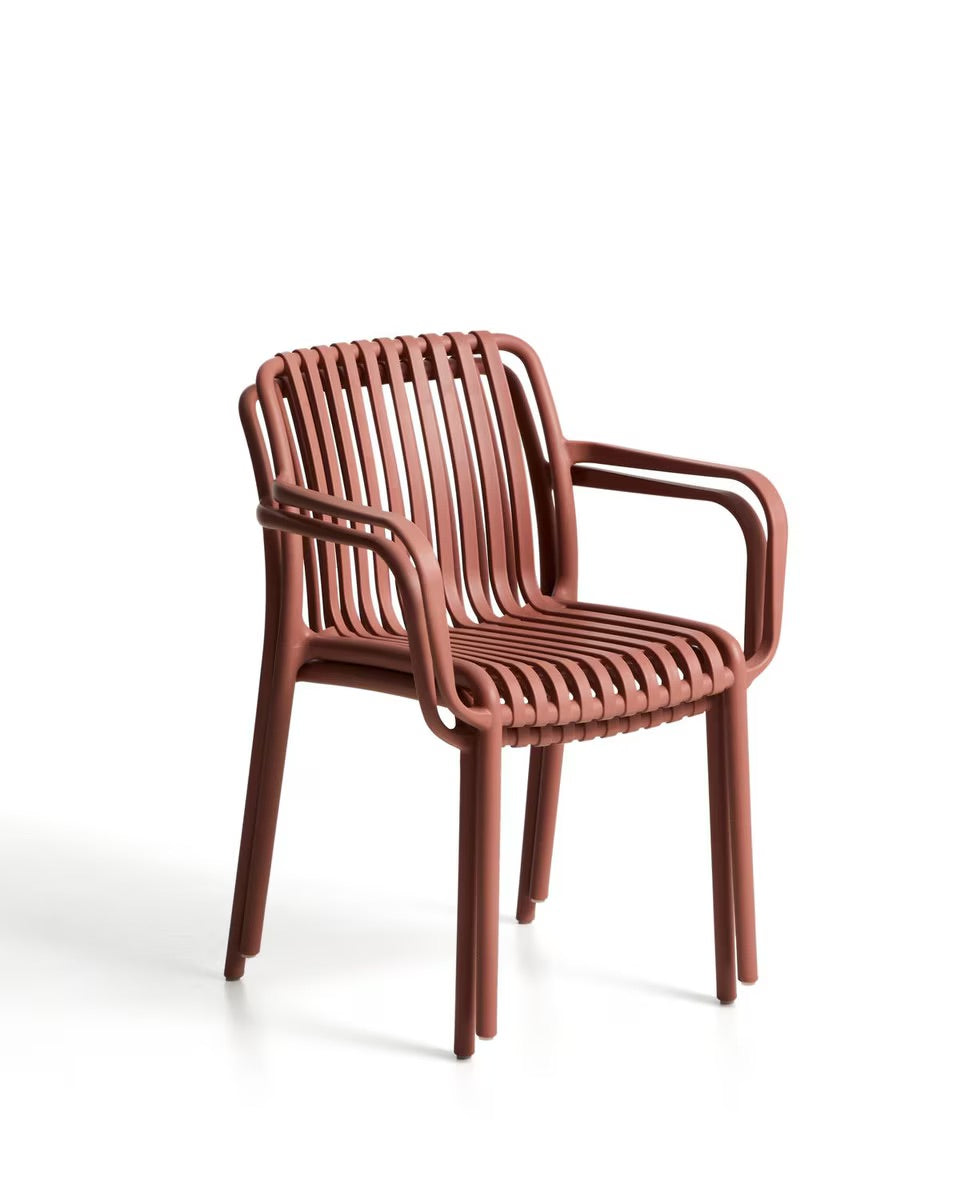 stackable outdoor dining chairs rust 
