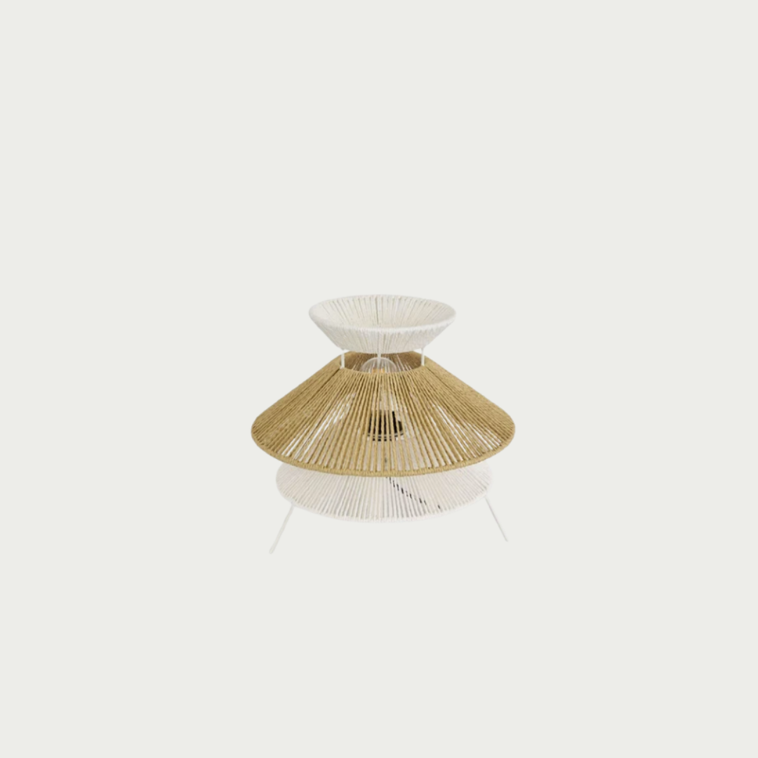 three tier statement side table lamp