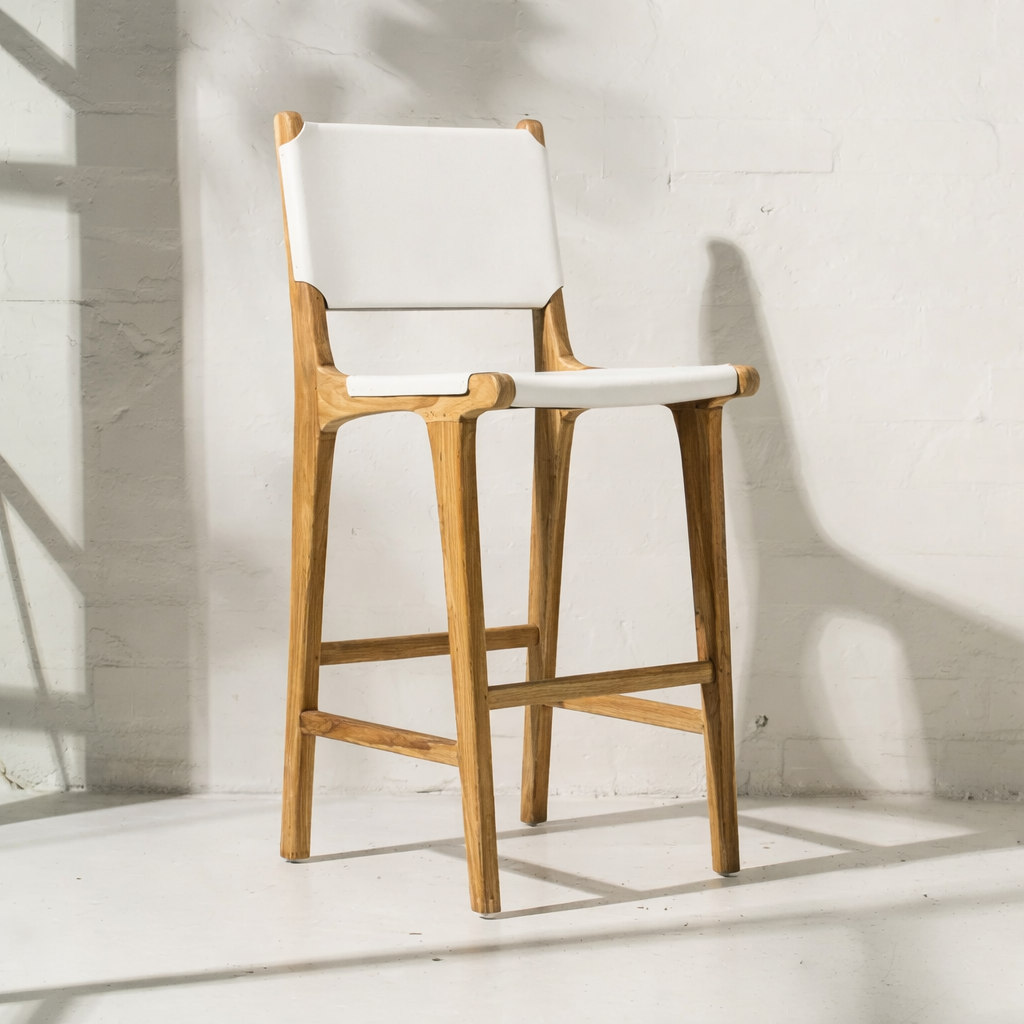Kelile Leather Bar Stool