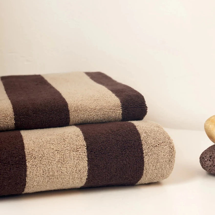 Hommey Towel - Macchiato Stripes