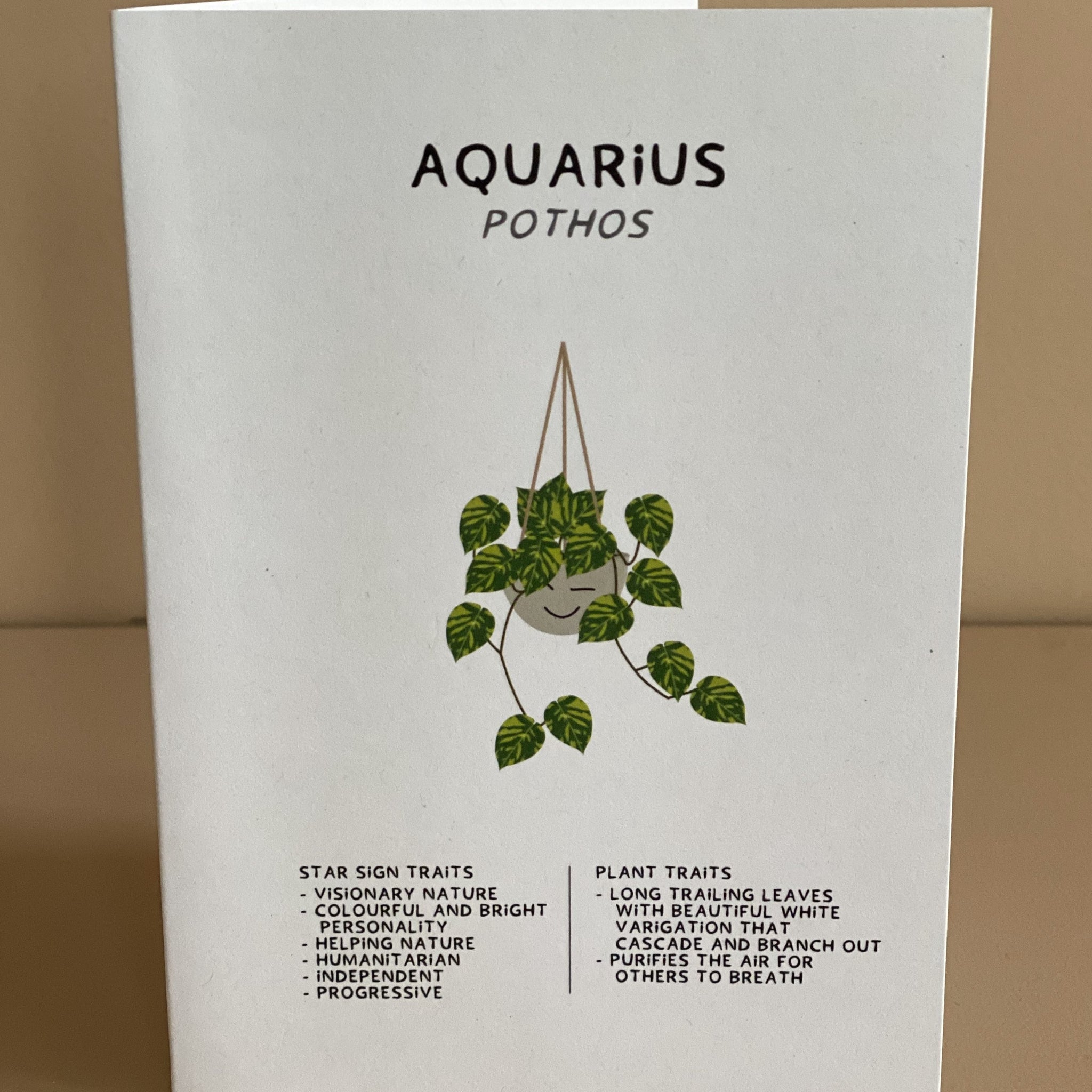 Plant x Zodiac Aquarius Gift Card