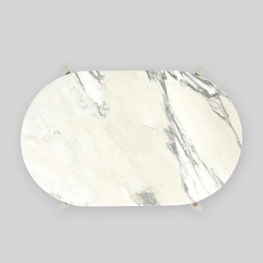 Rhonde Marble Side Table - Sand